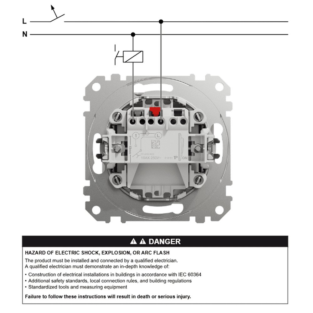 Вимикач кнопковий Schneider Sedna Design алюміній "ДЗВІНОК" з підсвіткою ( SDD113131L )